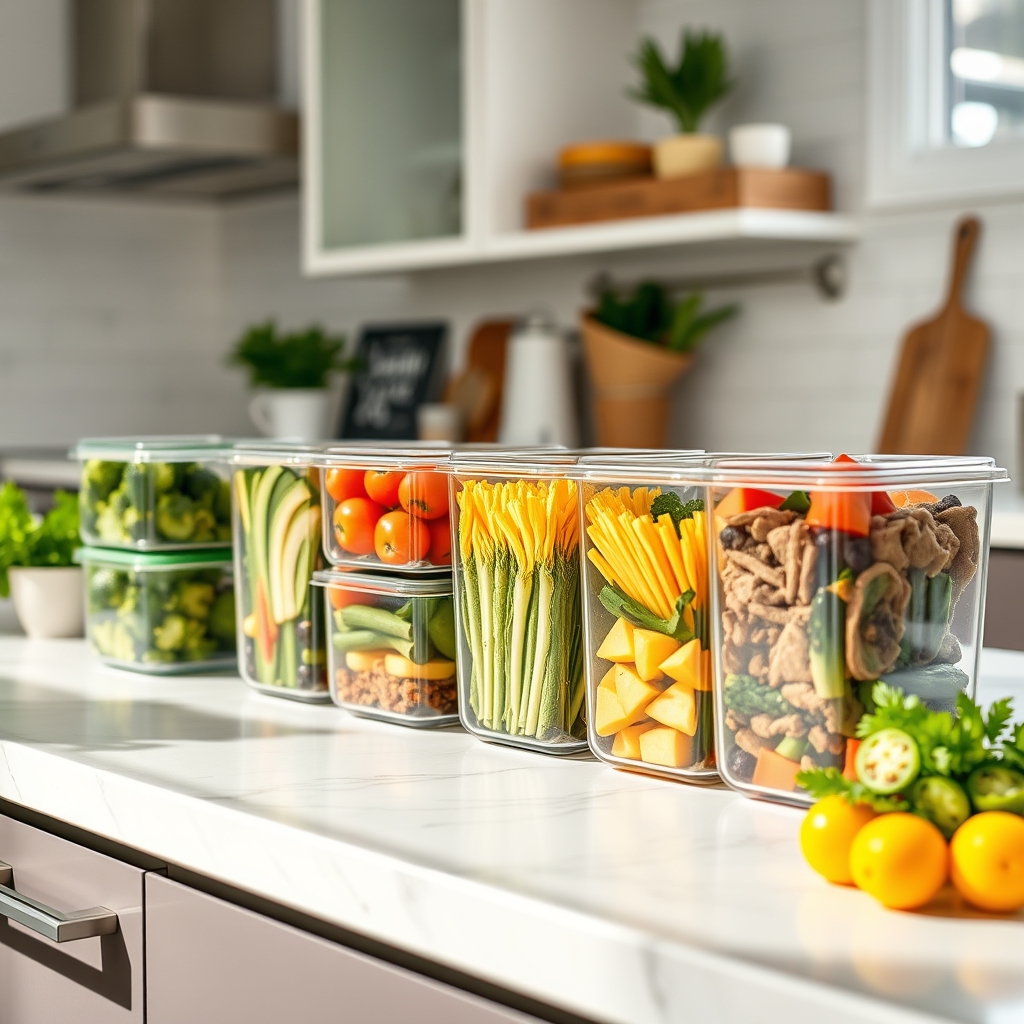 Fresh healthy meal prep